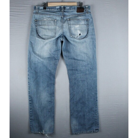 Converse One Star Low Boot Premium Denim Distressed Jeans Men's 34 x 32 - Picture 2 of 16